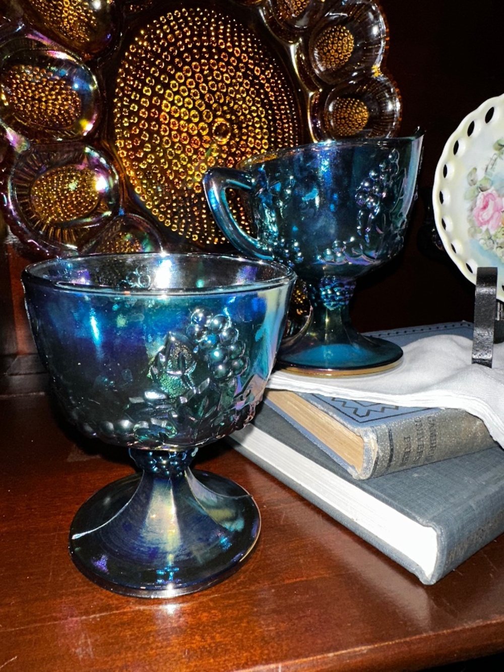 Indiana glass creamer sugar